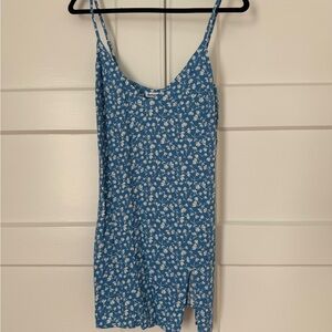 Reformation Blue Floral Dress